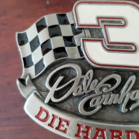 Vintage 1997 Dale Earnhardt Pewter Belt Buckle - Picture 8 of 13